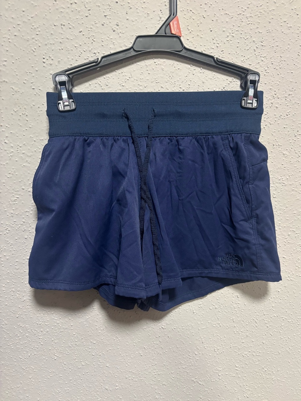 The North Face Women's Navy Blue Athletic Shorts with Drawstring